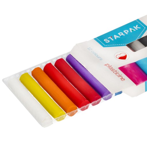 STARPAK SCHOOL PLASTICINE 12 FAREB
