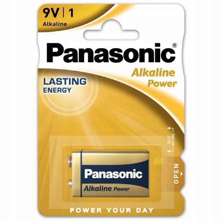 Plochá alkalická batéria Panasonic 6LR61 6F22 9V