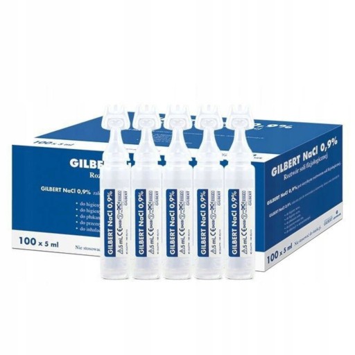 SADA 5 x GILBERT FYZIOLOGICKÁ SOĽ 5 x 5ml Pre DETI A DOSPELÝCH