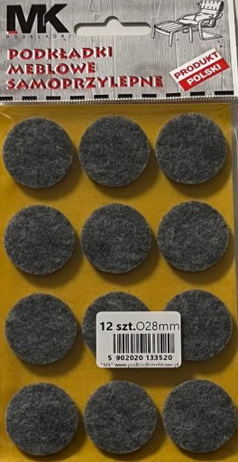 PLSTENÉ PODLOŽKY PRE NÁBYTkové STOLIČKY STOL FI 28mm