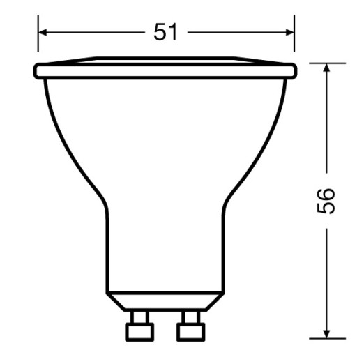 LED žiarovka HALOGEN GU10 6,9W = 50W 2700K OSRAM