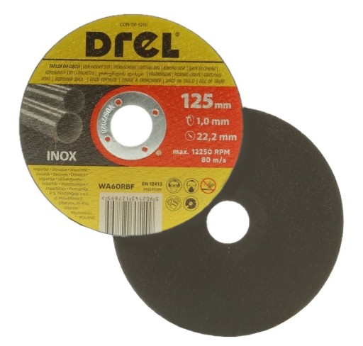 KORUNDOVÝ KOTOUČ NA REZANIE KOVOV 125 x 1 mm INOX