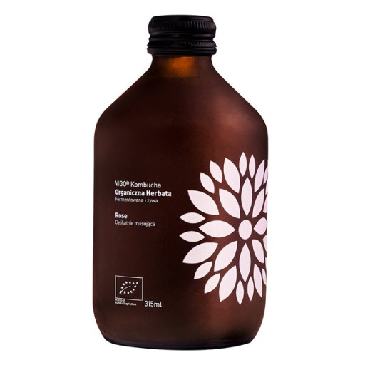 Kombucha ruža BIO 330ml