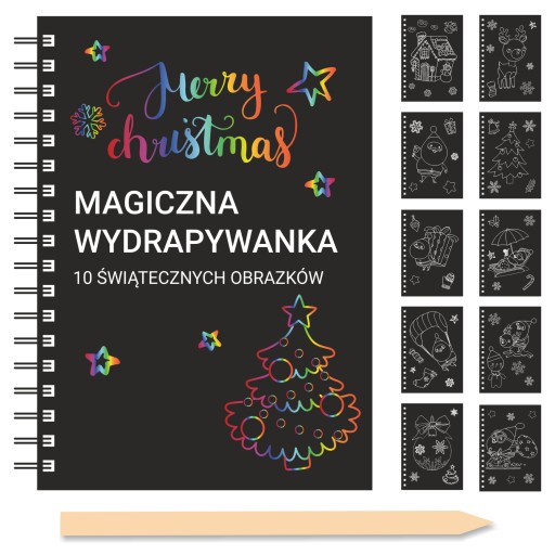 Kreatívne, čarovné vianočné škrabanie s obrázkami, darček na Mikuláša