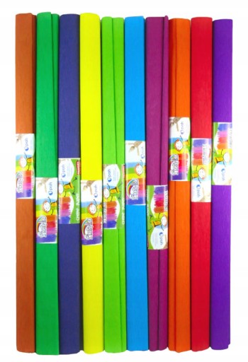Krčený hodvábny papier krátky 10 farieb 200x25 Fiorello