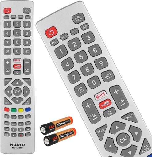 UNIVERZÁLNE DIAĽKOVÉ TELEVÍZORNÉ BATÉRIE SHARP NETFLIX YOUTUBE
