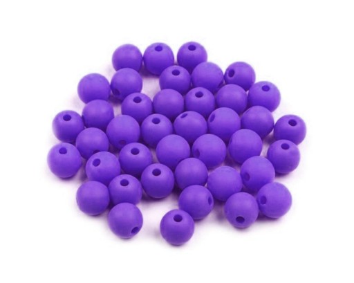 Navliekacie korálky 8mm 16g fialová
