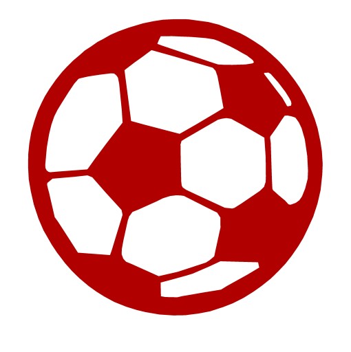 Dekor prívesok, prelamovaná dekorácia, futbalová loptička, červená