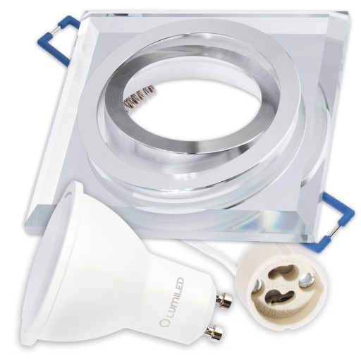 Pohyblivé GLASS halogénové svietidlo + LED GU10 6W