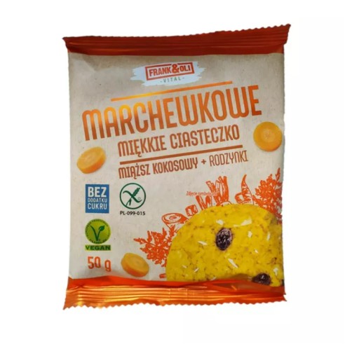 Frank&Oli mrkvový koláč Kokos a hrozienka