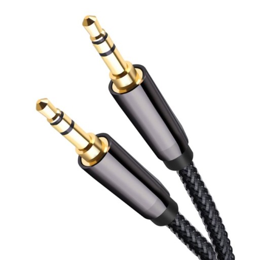 AUDIO AUX KÁBEL MINI JACK 3,5mm STEREO SOLID 1m