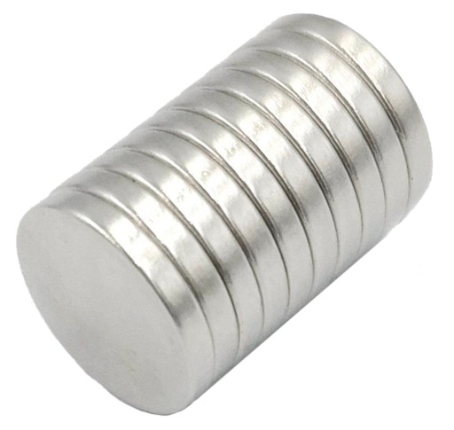 SILNÝ VALEC NEODYMOVÝ MAGNET 10x2 - SADA 10 / NEODYMOVÝCH MAGNETOV /