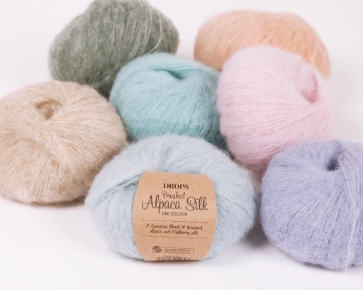 Drops Brushed Alpaca Silk hodvábna horká ružová 31)