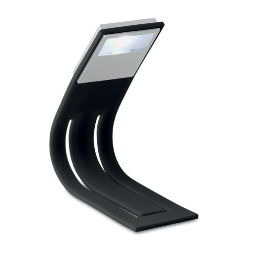 LED lampa na čítanie kníh, čierna