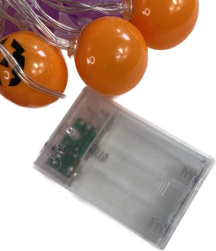 HALLOWEENSKÁ LAMPA GARLAND 3M 20 SVIETÍ TEKVICOVÉ STRAŠIDLÁ