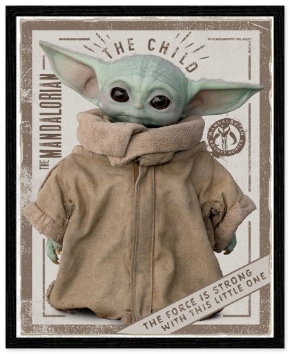 Plagát Star Wars The Mandalorian The Child 40x50cm