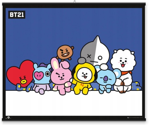 Originálny plagát BT21 Group Tata Mang 50x40 cm