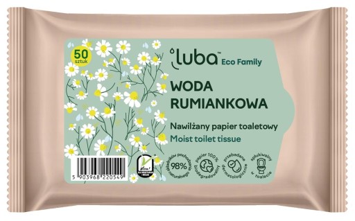 LUBA Vlhčený toaletný papier Harmančeková voda