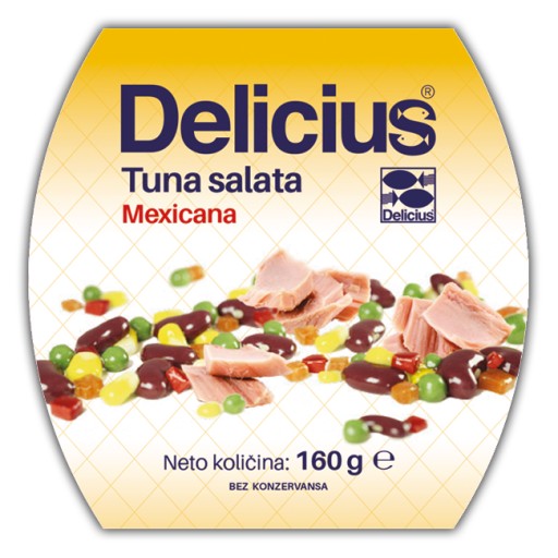 Mexický šalát Delicius s tuniakom 160 g