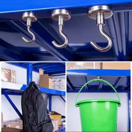 MAGNETICKÝ DRŽIAK SILNÝ NEODYMIOVÝ MAGNET S HÁKOM Ø20 mm 9kg