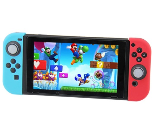 IRIS 2 x bodkovaný silikónový uzáver pre Switch / OLED biely a čierny