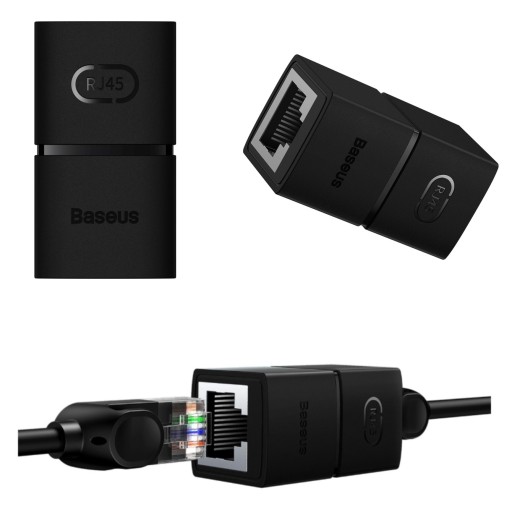 KONEKTOR LAN KONEKTOR RJ45 - RJ45 ETHERNETOVÝ SIEŤOVÝ ROZŠÍROVACÍ HLADKOVÝ ADAPTÉR