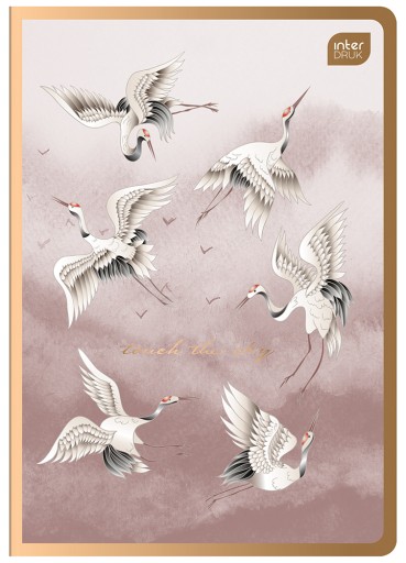 Notebook A5/80k mriežka Metallic Satin Gold Int A 10