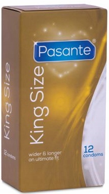 Pasante King Size XXL kondómy Väčšie 12 kusov