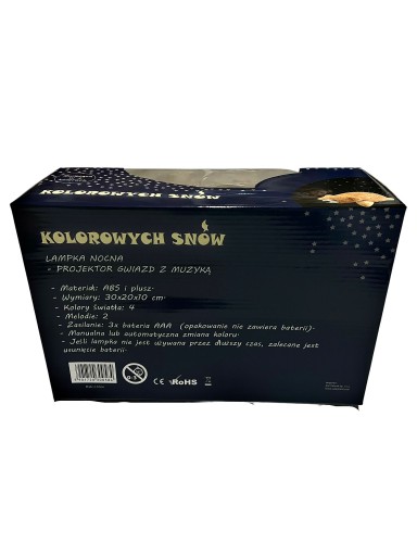 STARS PROJECTOR Projektor nočnej lampy s HUDBOU