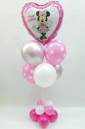STOJAN, RÁM NA 7 BALÓNOV, DEKORÁCIA, VYSOKÝ, 70 cm