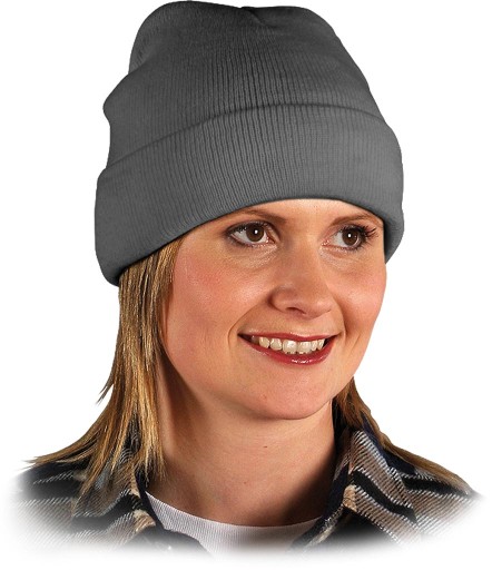 ZIMNÁ ČIAPKA, POHODLNÁ, TEPLÁ, SIVÁ, OTOČNÁ