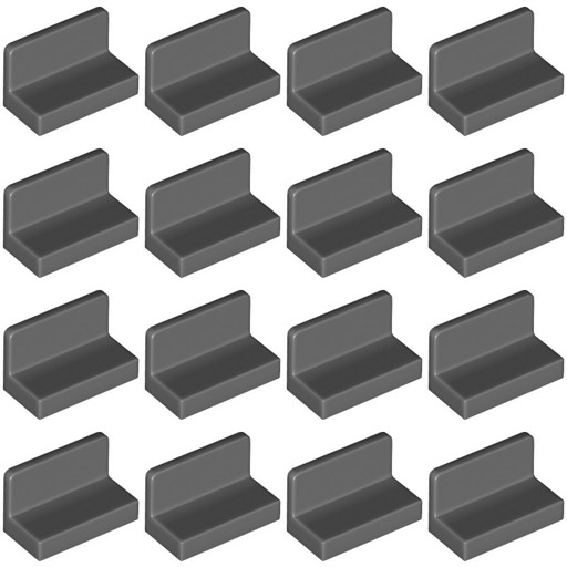 LEGO 4865b PANEL 1x2x1 tmavosivá (9g) 16 ks.