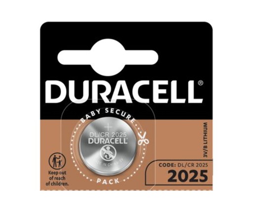 DURACELL CR2025 3V LiMnO2 lítiová batéria