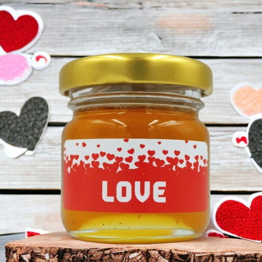 MED mini Med na VALENTÍNA v tégliku 40g s nálepkou Darčekový darček