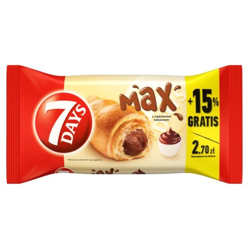 7 Days Max Croissant s kakaovou náplňou 110 g
