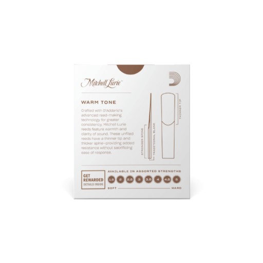 D'Addario Mitchel Lurie trstinový Bb 3.0 klarinet