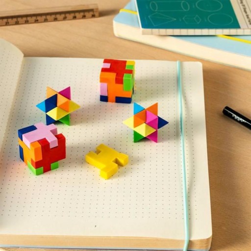 Gumy, 3D puzzle, 4 ks