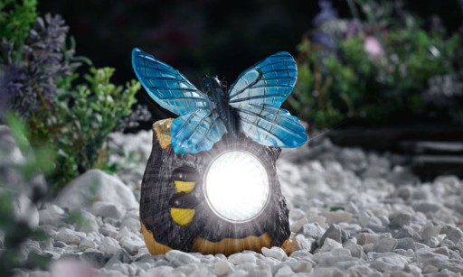 DEKORATÍVNA SOLÁRNA ZÁHRADNÁ LAMPA IP44 MOTÝĽ