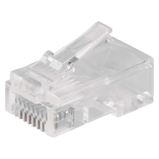 Zástrčka RJ45, zástrčky LAN, sieťový internetový terminál UTP 5e - 20 ks