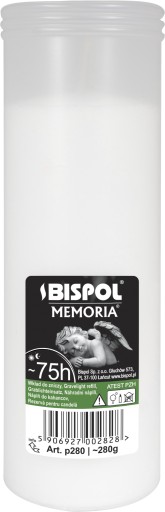 Vložka do sviečky parafínová BISPOL P280 75h 1 ks