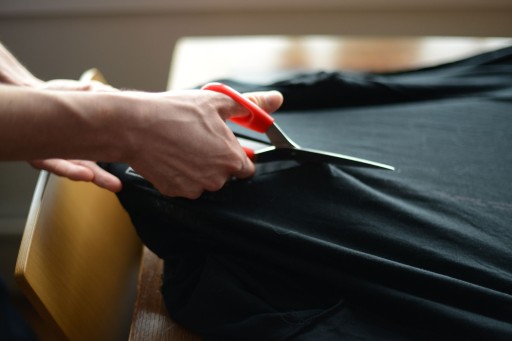 Nepremokavá tkanina Oxford Materiál 230g/m2 1 meter ČIERNE NOČNÍKY 364/2128/452