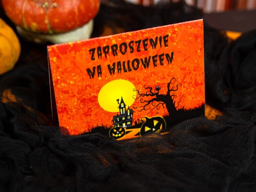 Pozvánky na Halloween Haunted House 6 ks