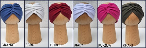 Dámska čelenka, volánik, turban, farby 54-58 cm