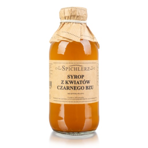 Prírodný sirup z bazových kvetov 330 ml ~ Spichlerz