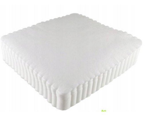 Catering zúbkované obrúsky 200 kusov 15x15 cm Biele
