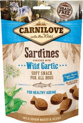 Carnilove pre psov Mäkké sardinky cesnak 200g