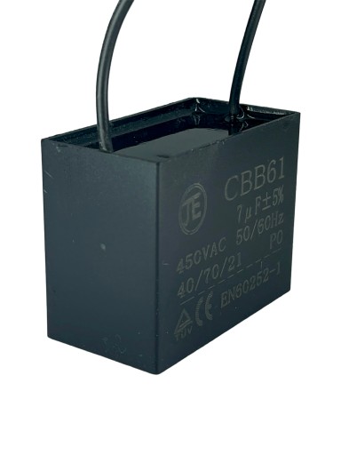 ŠTARTOVACÍ KONDENZÁTOR MOTORA 7uF 450VAC 50/60Hz