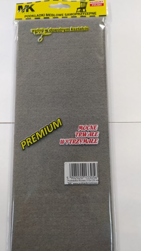 MK prémiové plstené podložky, sivá 310x125mm
