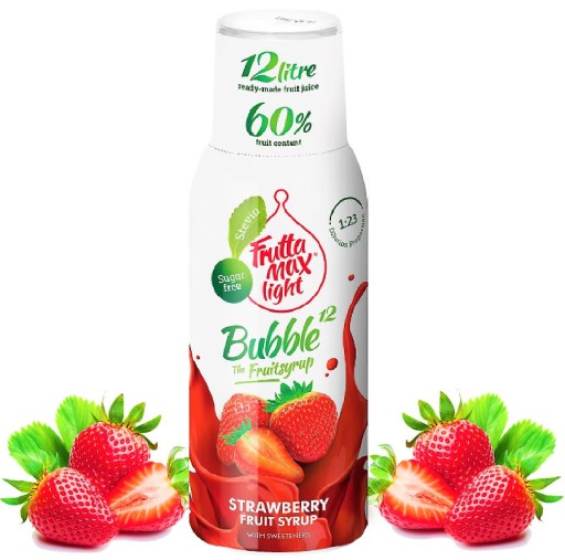 FRUTTAMAX Jahodový svetlý sirup 500 ml na 12 litrov