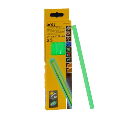 Fluorescenčná lepiaca kazeta do pištole, 5 ks